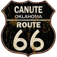 Oklahoma Route Shield Metal znak Man Cave Garaža 211110014216