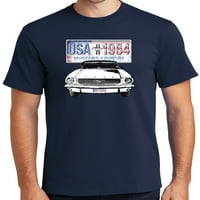 Kupite hladne majice Ford Mustang Country Pamučna majica, 4xl mornarsko plava - visoka