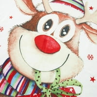Ciycuit Porodica koja odgovara Božić pidžama iz crtanog filma Elk Snewflake Star Print dugi rukavi +