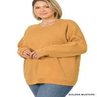 Zenana Women & Plus osnovni dugi rukav okrugli vrat Raglan pulover Dukseri