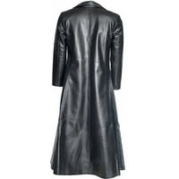 Kožna jakna Muškarci, Muški modni gotički kožni kaput od kožnih jakne jakne S-5XL