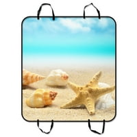 Tropsko otok Sandy Beach Seashell Starfish Blue Sky Swit Stit za sjedalo za sjedalo za kućne ljubimce
