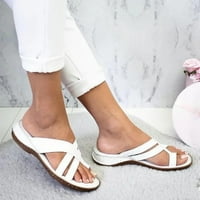 Nelične cipele, papuče za žene Žene Debela platforma Umjetna koža Papuče Ljetna plaža Eva Soft Sole