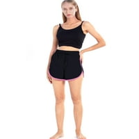 Teen Girls Performance Short, Elastični visoki struk povremene kratke hlače za vježbanje Yoga Fitness