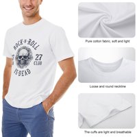 Rock N Roll Simbol Muška majica pamuk Ležerne prilike kratkih rukava Poklon Tee White 2xl