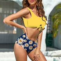 Ženski bikini set sportski kupaći kupaći kupaći kostim za kupaći kostim Split Slim Slim kupaćim kostima