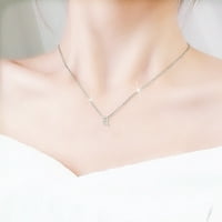 Ogrlice za žene Dainty Silver Početne ogrlice za žene Zlatne ispunjene slojevice srebrne ogrlice za