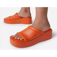 Gomelly Womens Casual Cipes Ljetni slajdovi Slip na platformi Sandale Comfort Slide papuče Dame klizanje