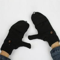 Žene Muške zimske rukavice Kakretibilne rukavice guste pletene rukavice s pokrovom s poklopcem
