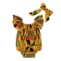Dojenčad za bebe Ljeto jednodijelni Romperi Modni afrički nacionalni stil Romper Baby Casual Labavi
