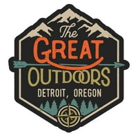 Detroit Oregon The Great na otvorenom dizajn frižider magnet