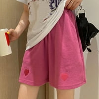 Tawop udobne šorc za žene casual hlače džep labave kratke hlače Žene ružičaste veličine 12