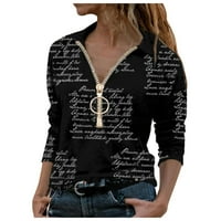 Košulje za žene Trendy Lady dugih rukava Ležerne prilike V-izrez Top bluza Majica TUNIKA TUNIKA