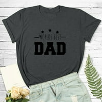 Očev dan za tatu i djed od kćerke i sina Ljetne casual modne osnovne majice TEES Trendy Happy Tata majica