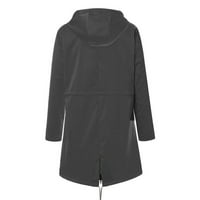 LHKED hoodie za žene zimska pad Clearnce čvrsta kišna jakna na otvorenom kapuljač kapuljača