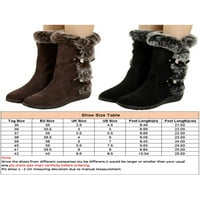 Lacyhop dame čizme za snijeg plišana obloga MID CALF čizme tople zimske cipele Rad prozračne ne klizanje