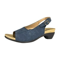 Giligiliso Clearence Ugodne elegantne cipele sa niskim šljokicama Žene Ljetne guste pete Sandale pumpe
