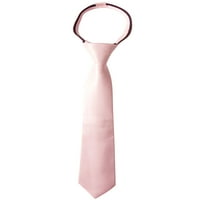 Spring Nottion Boy's Solid Color Satin Zipper kravata