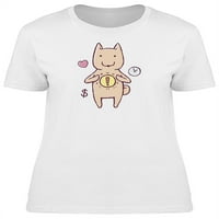 Srećna majica mainovog doodle crtanih majica - MIMage by Shutterstock, ženska mala