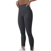 Visoke vučne pantalone za žene povlačenje na joga hlače Scring Workwout gamaše Skinny Butt Lipting Solid Lounge pantalone Slim Fit Gym gamaše trčanje Idi po narudžbine haljine