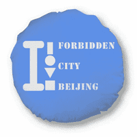 Zabranjeno Grad Peking Art Deco modni okrugli bacanje Jastuk za uređenje kućnog dekoracija Jastuk
