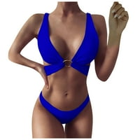 Royallove ženski bikini čvrsti set kupaći kostim dva punjena grudnjaka kupaći kostimi za kupaće kostimu