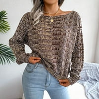 Džemper debelo toplo za slobodno vrijeme Modni kućni odmor Atletski ženski džemperi Khaki veličina S