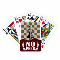 Checkboard Queen Black Word Chess Peek Poker igračka karta Privatna igra