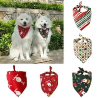 Dog Bandana Christmas Scarf Troangle Bibs Kerchief Pet CoustUMe Dekoracija za male srednje velike pse