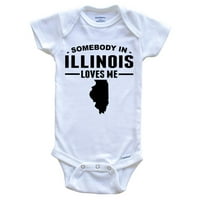 Neko u Illinoisu voli me baby bodi, Illinois Baby Bodysuit