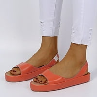 DMQupv sandale žene gumene casual pune boje ne klizne udobne sandale visoke lučne sandale žene sandale