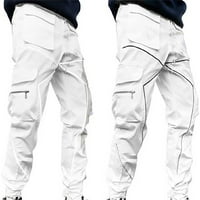 Teretne pantalone za muškarce, čišćenje muške modne casual labave velike veličine teretni hlače duge
