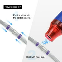 AWG za brtvljenje lemljenja žičane toplotne skupljače konektori za guzice prekrivaju vodootporni rukav