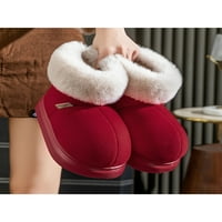 LUMENTO WOMENS zimski papučići na kućnim cipelama Fluffy čizme papuče platforme snježne čizme unutarnje