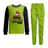 Grinch Porodična božićna pidžama Podudarni setovi, - Porodični Božić PJS Usklađivanje setsholiday Porodična