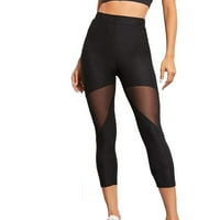 Oblikovne joge hlače MESH šivene Capris Sportske pantalone koje trče visoke strupske tajice Plus veličine
