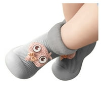 Leey-World Toddler cipele Sole Solid Girls Baby Kids Gumeni dječaci toplo mekane pletene čarape Slipper