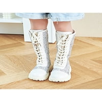 Sanviglor Girl Boot platforme visoke čizme, čizme za svakodnevo, otporni na zimski čizme, otporni na