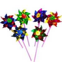 Plastična vjetrenjača Pinwheel With Spinner Dječja igračka Vrt Lawn Party Decor igračka Poklon za dječake