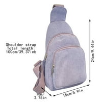 Mini ormarić za koduroy za žene za žene torba na ramenu torbe torbica torbica paket