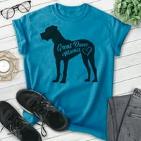 Velika majica Dane mama, unise ženska košulja, veliki vlasnik Dane, najbolji pas mama poklon, heather