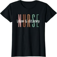 Ženske vrhove Žene Jednostavna majica za rad i dostavu medicinske sestre L & D medicinska sestra T-majica