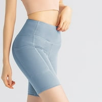 Ženske kratke hlače za ljetovežene kratke hlače Visoki struk trčanja Pocket sportske kratke hlače Teretana