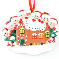 Veki personalizirana porodica sa ukrasom, prilagođenim poklonima za božićni prekrasan božićni ukras