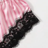 Oglas za žene plus veličine donje rublje Žene Svileni ogrtač Satin Bathrobe Sleep Badžas Pink XXXL,