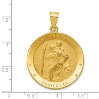 Jewels 14k Žuto zlato Saint Christopher Medal Privjesak