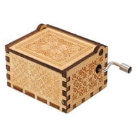 Drvena glazbena kutija, prenosiva ručna zgrada Glazba Bo ručna ručica drvo materijala zaštita okoliša