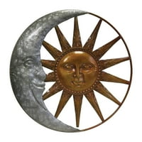 Pocinčani dekor sunca i mjeseca