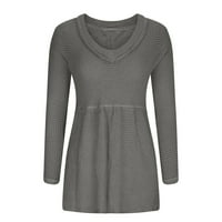 Cardigan džemperi za žene Trendy Plus veličine Lazy stil Solid Boja Svestrana pletena otvorena prednji