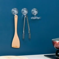 Transparentno svenamjenska vakuumska kuka za usisne čaše, anti-skid zatamnjene teške kuke za kupatilo Kuhinja